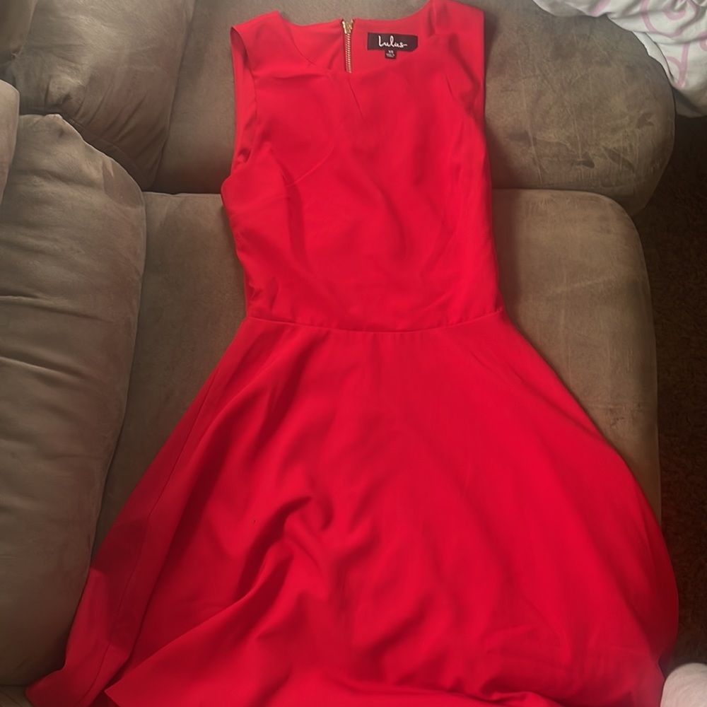 Red Lulus Dress - Picture 2 of 5